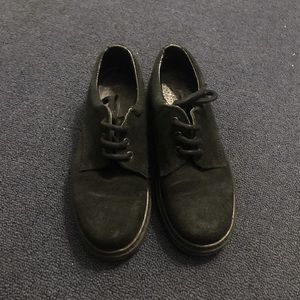 Topshop oxford suede black shoes